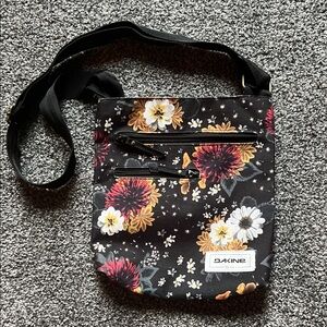 Dakine Black Floral Crossbody Bag